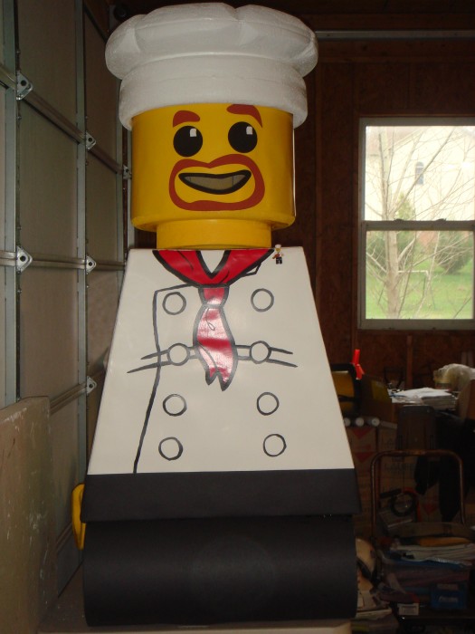 LEGO Costume   Minifigure Costume Minifigure Minifig LEGOGuys Lego Man LEGO Costumes LEGO Halloween Chef BlockGuys 